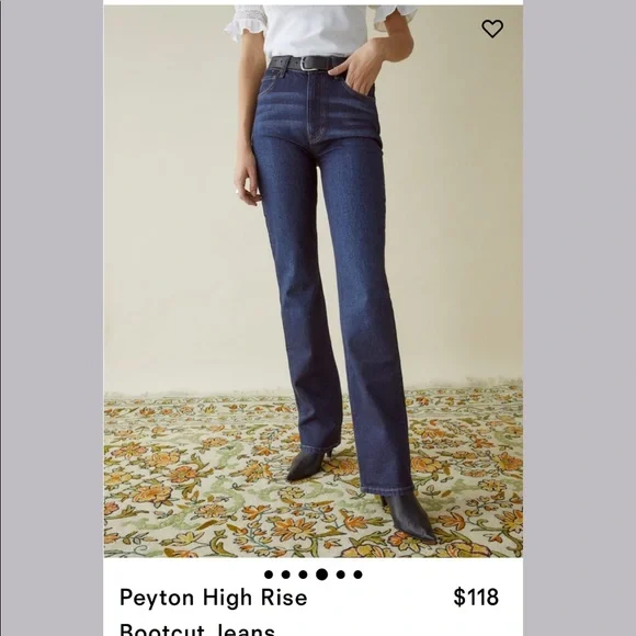 Reformation Peyton Bootcut Jean NWT 26” 2